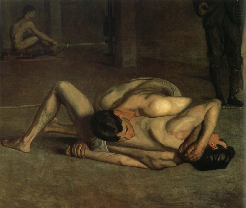 Thomas Eakins Rassle oil painting picture